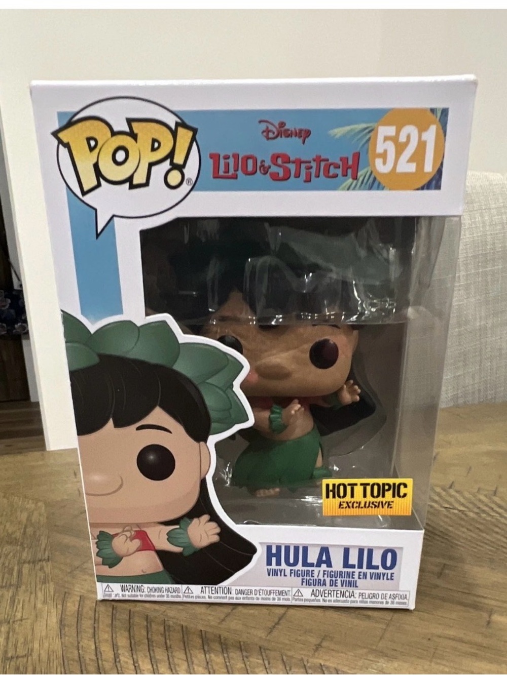 Funko Pop! Hula Lilo Vinyl Figure - Green, Black, Brown, White, #521